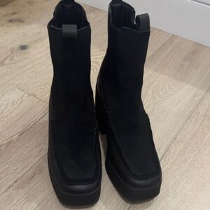 Vintage Havana Black Platform Shoes